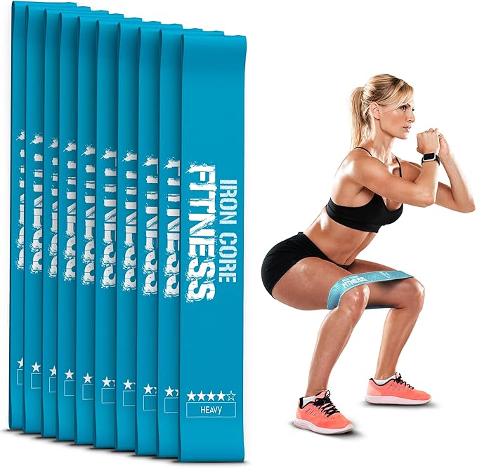 Latex Mini Resistance Bands Sets for Trainers, Bootcamp, Gym for Men and Women in Fun Colors