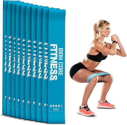 Latex Mini Resistance Bands Sets for Trainers, Bootcamp, Gym for Men and Women in Fun Colors