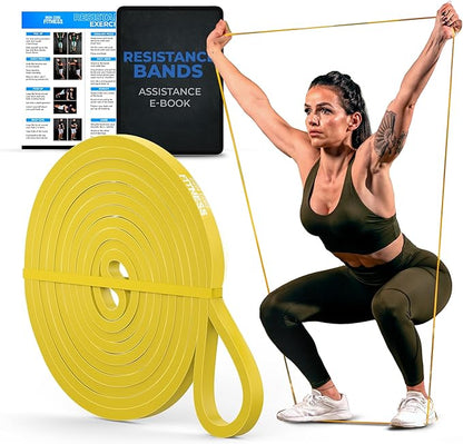 Pull Up Assistance Resistance Bands - Long Loop Power Bands for Men and Women - Strength Power