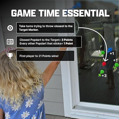 Popdarts Game Rookie Pack – Beginner-Friendly Suction Cup Dart Game for Kids, Families, and New