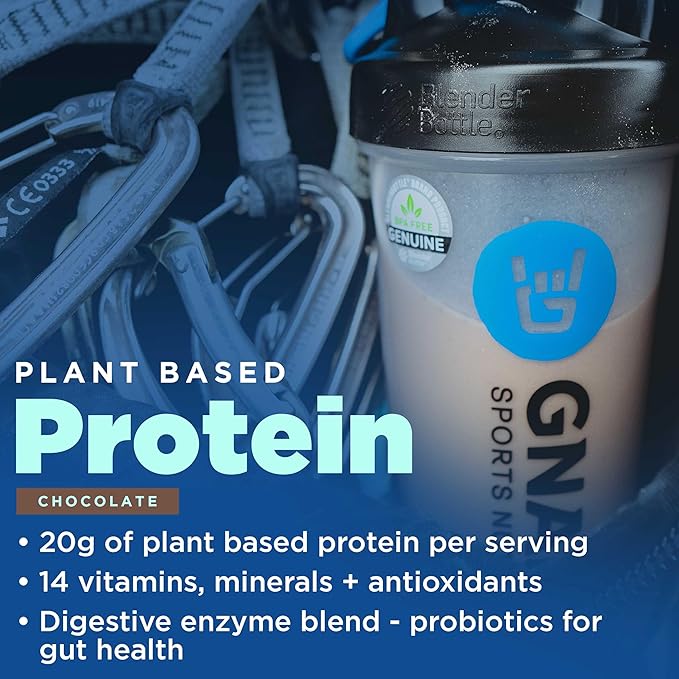 Gnarly Nutrition Vegan Plant Protein ??Chocolate Vegan Protein Powder, NSF Sport Certified ??Meal
