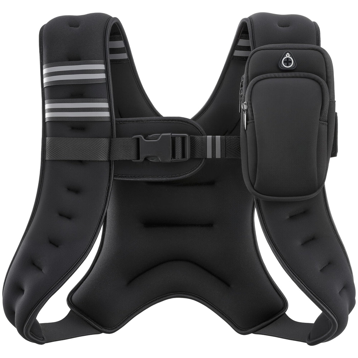 ZELUS Weighted Vest, 6lb/8lb/12lb/16lb/20lb/25lb/30lb Weight Vest with Reflective Stripe for