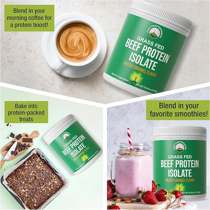 Grass Fed Beef Protein Powder - Lactose Free Great Tasting Beef Protein Isolate. Complete Animal