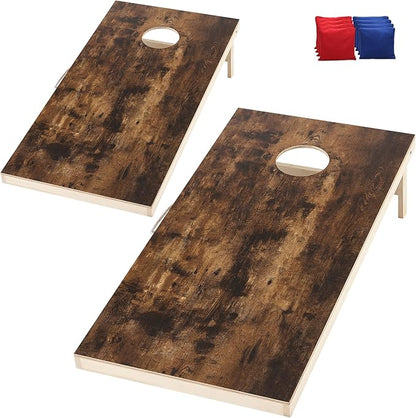 Cornhole Set 4'x2' Cornhole Board Sets with Bags Regulation Size, Corn Hole Games for Adults