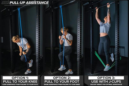 Serious Steel 41" Assisted Pull-up Band, Heavy Duty Resistance Band Sets, Stretching, Powerlifting