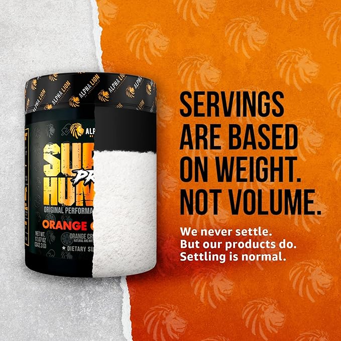 ALPHA LION Superhuman Pre Workout Powder, Beta Alanine, L-Taurine & Tri-Source Caffeine for