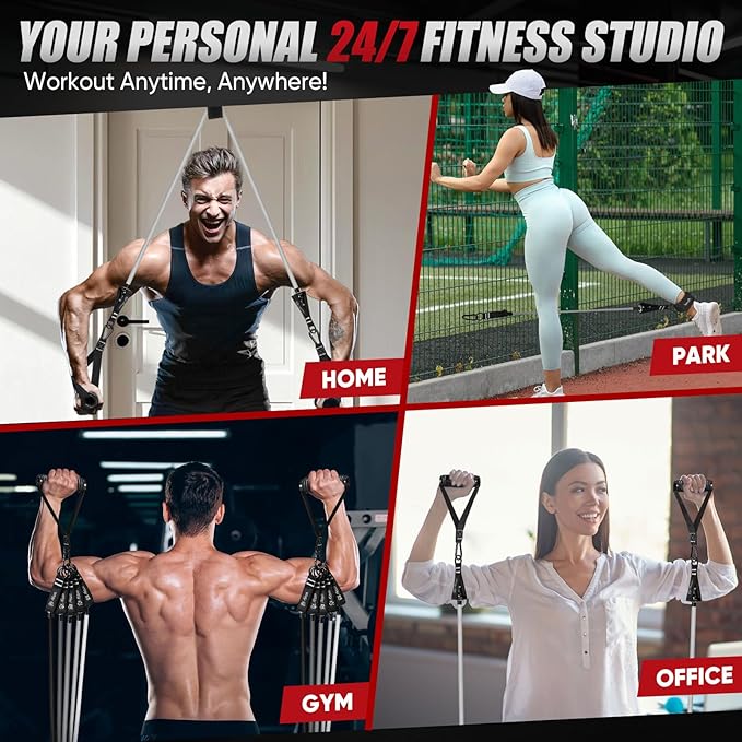 HPYGN Resistance Bands, Exercise Bands for Working Out, Workout Bands Men, Fitness Band with