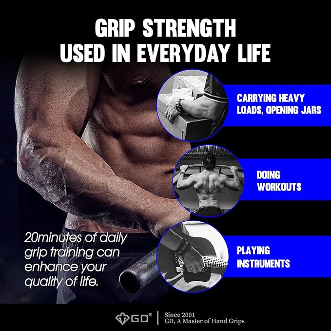 GD Iron Grip 70 Hand Grip Strengthener (Adjustable Hand Grip) Wrist and Forearm Strength Trainer