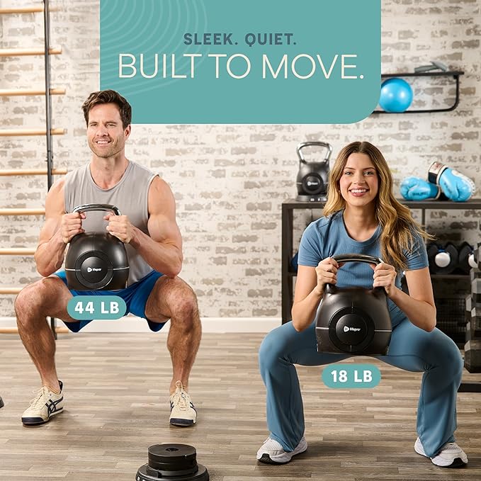 Lifepro Adjustable Kettlebell - 7in1 Kettlebells Weight with Quick-Select Dial & Safety Lock