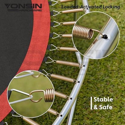 Trampoline Springs Heavy Duty with Swivel & Straight Hooks, Stainless Steel Trampoline Accessories