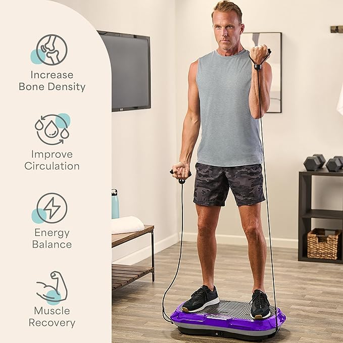 Lifepro Waver Vibration Plate Exercise Machine for Lymphatic Drainage, Muscle Activation, Full-Body