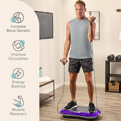Lifepro Waver Vibration Plate Exercise Machine for Lymphatic Drainage, Muscle Activation, Full-Body
