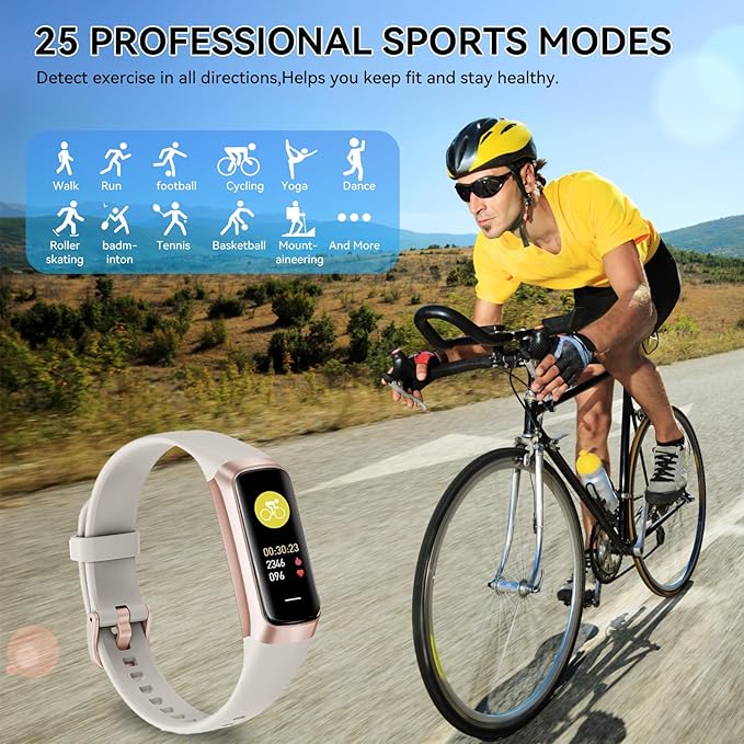 Fitness Tracker with 24/7 Heart Rate, Blood Oxygen Blood Pressure Sleep Monitor, Activity Trackers