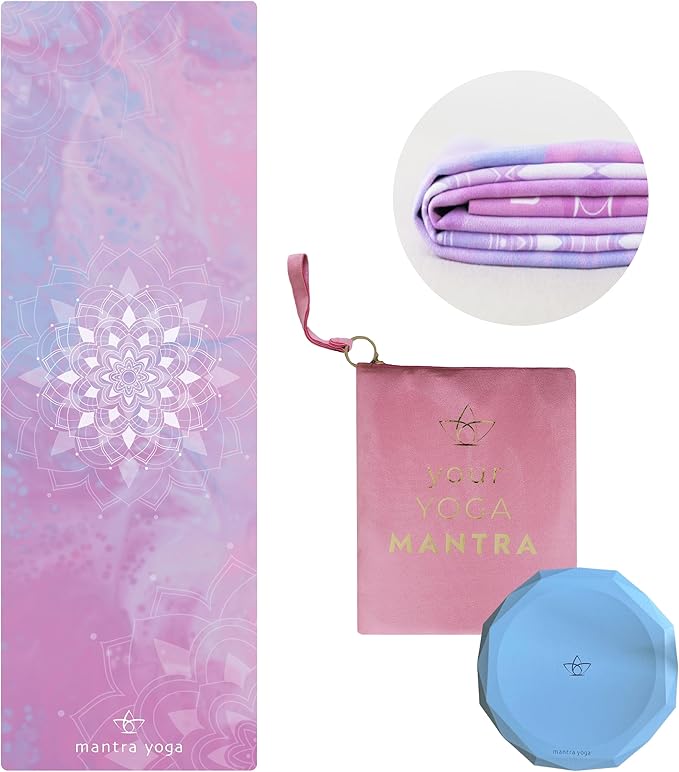 Mantra Yoga Travel PRO 1.5mm - Foldable Fitness & Exercise Mat with Bag | Lightweight, Compact &