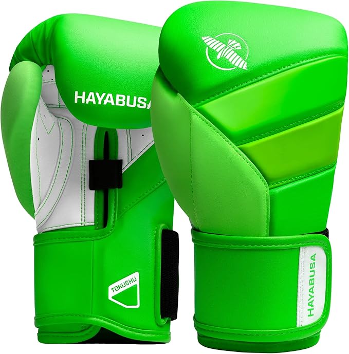 Hayabusa T3 Boxing Gloves for Men and Women Wrist and Knuckle Protection, Dual-X Hook and Loop