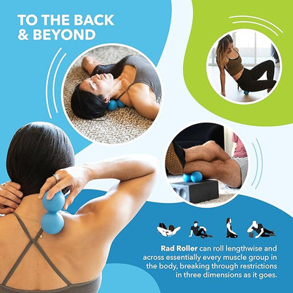 RAD Original Peanut Massage Ball ??Medium Density Yoga Deep Tissue Roller Ball ??Myofascial Release