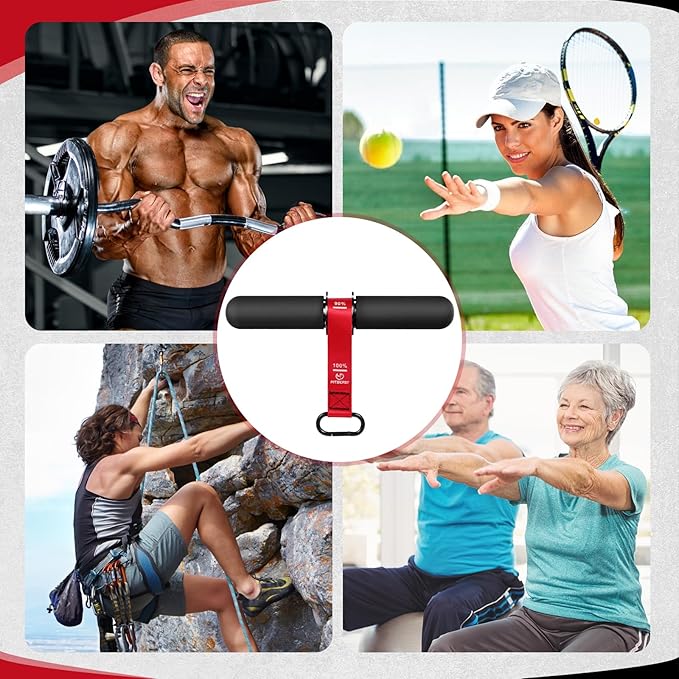 FitBeast Forearm Strengthener & Forearm Exerciser, Wrist Roller with Thicker Handle, Forearm