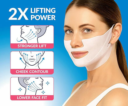Stylia MaxiLift V-Line Lifting Collagen Face Mask – Enhanced Double Chin Reducer – Jawline Shaper