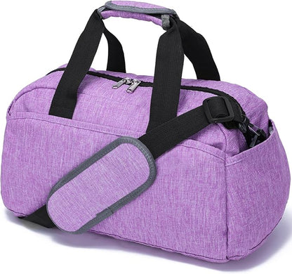 14 inch Small Gym Bag for Women & Men, Mini Duffel Bag for Travel Sports Lightweight Carry On Bag