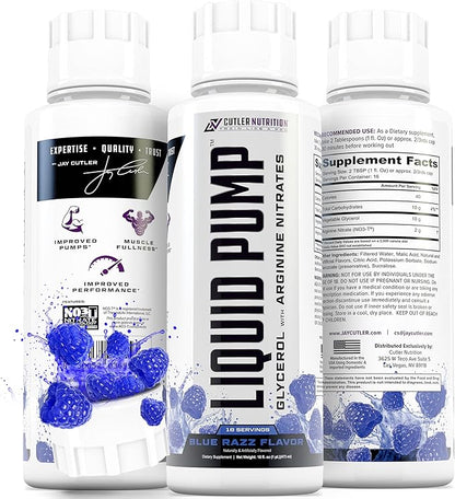 Liquid Pump - Glycerol and Arginine Nitrates for Optimized Pump pre-Workout Liquid Caffeine Free