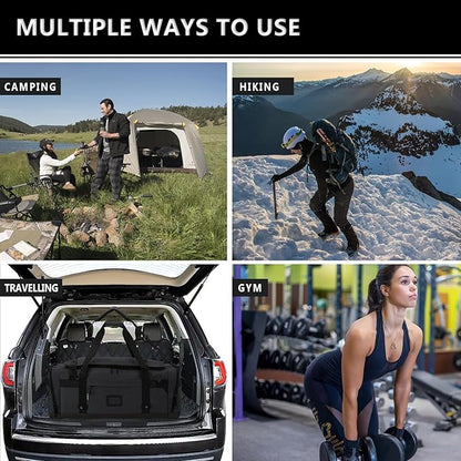 Large Duffle Bag for Travel - Men & Women, Foldable Gym Duffle Backpack, Heavy Duty Tactical
