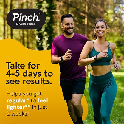 Pinch Magic Sugar Free Fiber Powder ??Light Lemon Ginger Psyllium Husk with Bromelain & Vitamins C