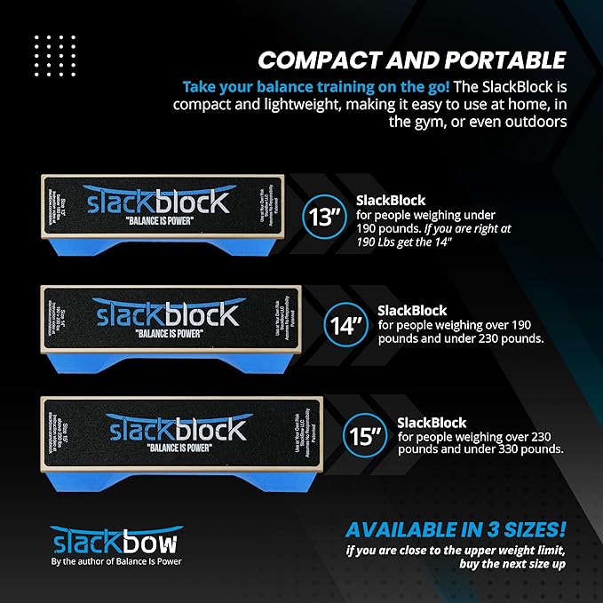 SlackBlock Athletic Balance Trainer – Improve Balance, Stability, and Athletic Performance
