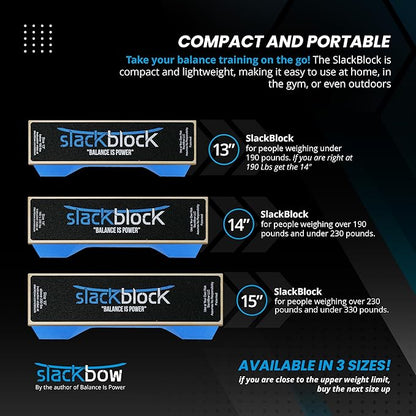 SlackBlock Athletic Balance Trainer – Improve Balance, Stability, and Athletic Performance