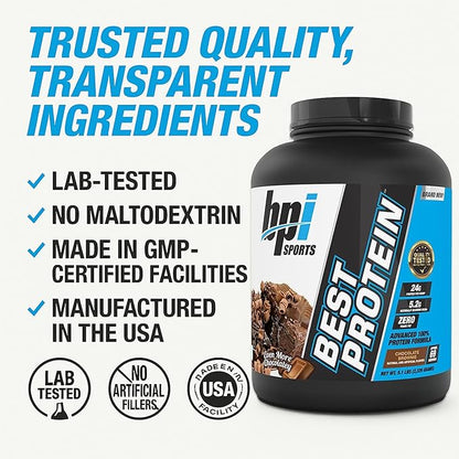 BPI Sports Best Protein ??100% Whey Protein Powder ??Muscle Growth, Recovery, Meal Replacement ??No