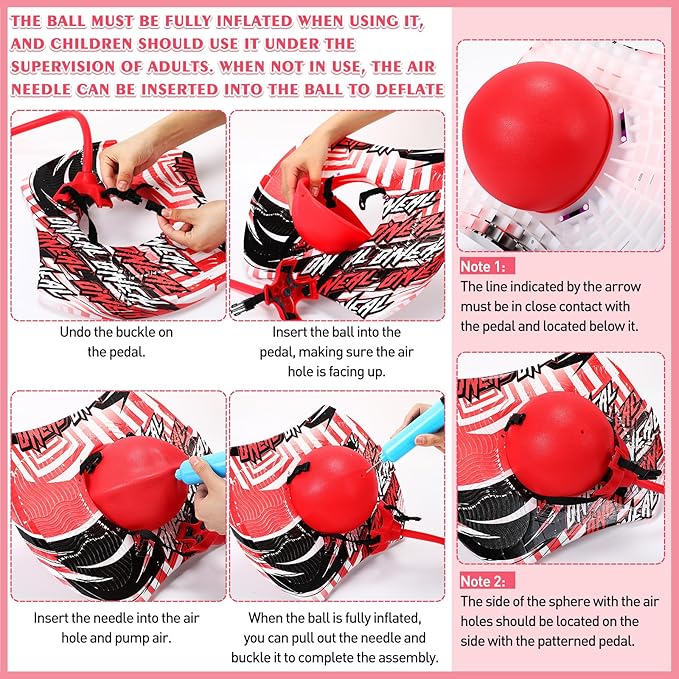 Layhit 2 Pcs Pogo Jumper with Handle for Kids Pump Pogo Ball Stick Jumper Balance Bounce Ball with