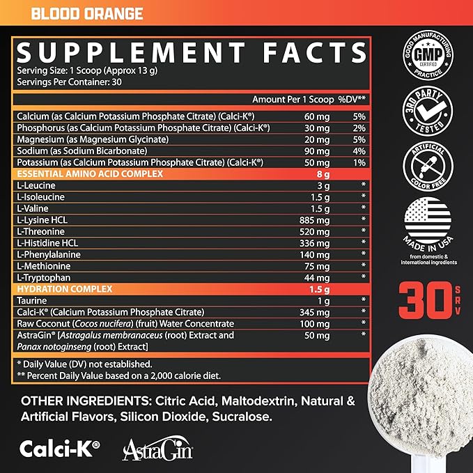 Nutrex Research EAA Hydration | EAAs + BCAAs Powder | Muscle Recovery, Strength, Muscle Building