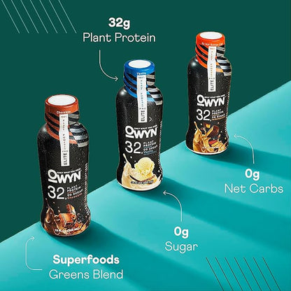 OWYN Only What You Need Pro Elite Vegan Plant Based High Protein Keto Shake, No Nut Butter Cup