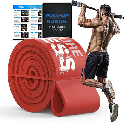 Pull Up Assistance Resistance Bands - Long Loop Power Bands for Men and Women - Strength Power