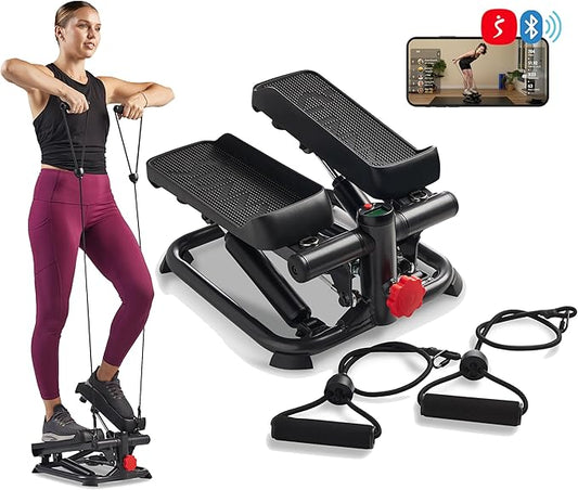 Sunny Health & Fitness Mini Steppers for Exercise at Home, Stair Step Workout Machine, Full Body