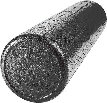 High-Density Round Foam Rollers - 4 Size and 8 Color Options - Massage Rollers for Stretching, Deep