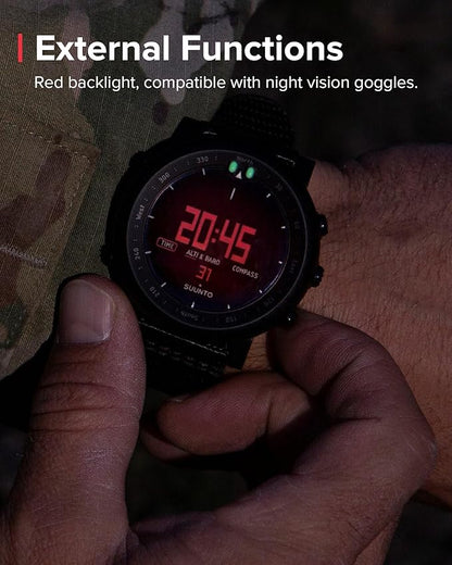 SUUNTO Core Alpha Sports Watch, Classic Outdoor Adventure Watch with Red Backlight, Altimeter