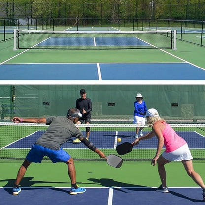 Pro Pickleball Net Portable with Wheels – 22ft Heavy Duty Pickleball Net System with Sturdy