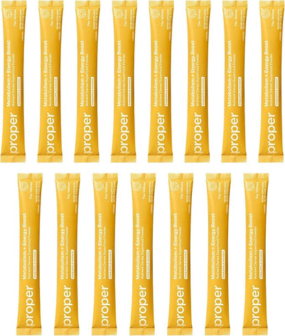 Proper, The Yellows Metabolism and Energy Boost, Sugar Free Energy Drink Powder with 100mg