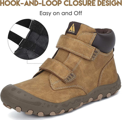 Mishansha Kids Hiking Boots Toddler Girls Boys Hiking Shoes Water-Resistant Anti-Collision Non-Slip
