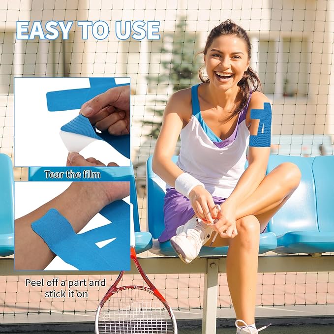 20PCS Kinesiology Tape for Shoulder, Shoulder Tape for Pain Relief Precut,Waterproof Breathable