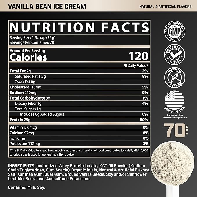 Nutrex Research IsoFit Whey Protein Powder Instantized 100% Whey Protein Isolate (70 Servings