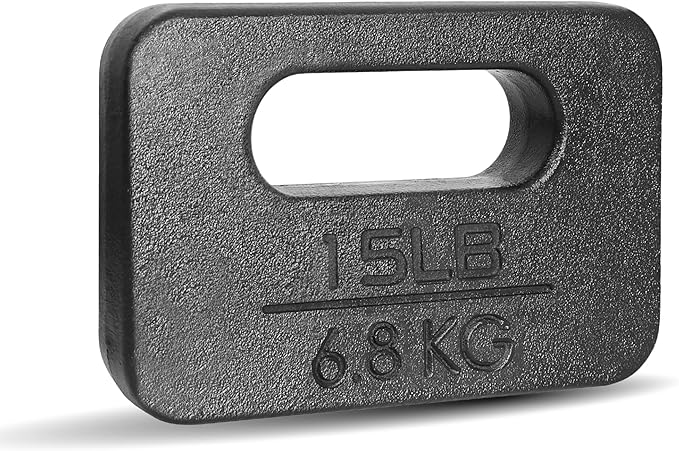 Yes4All Ruck Weight Plate, Cast Iron Rucking Plates with Wide Grip for Swings, Squat, Strength
