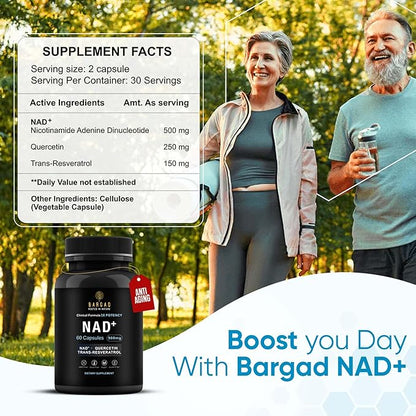 NAD+ Supplement for Anti Aging & Cell Regeneration | NMN Supplement Alternative - NAD with