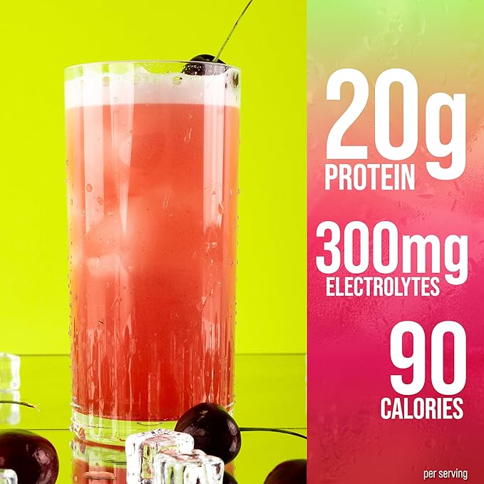 Rule 1 Clear Whey Isolate - 20g All-whey Isolate Protein, Over 9g EAAs, 300mg of Electrolyte