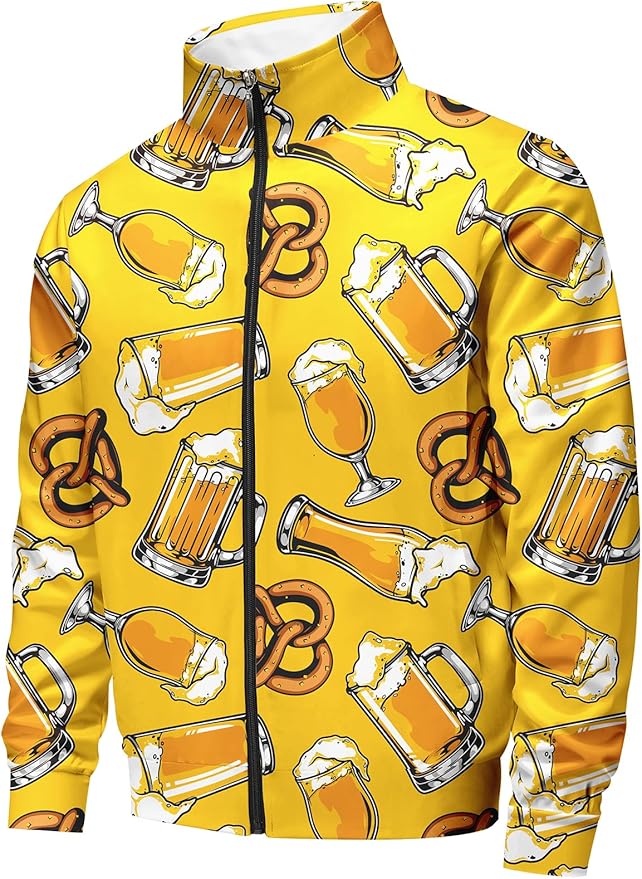 DOOPCCOR Men Track Suits Sets 80s outfit for men tracksuits sweatsuits 2 Piece sets Zip Casual