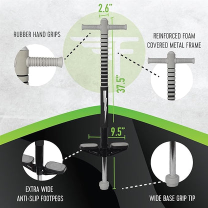 Flybar Foam Maverick Pogo Stick for Kids Ages 5+, Weights 40 to 80 Pounds by The Original Pogo
