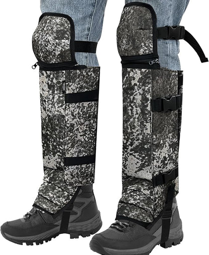 Snake Gaiters Leg Guards, Waterproof Snake Guards, Adjustable Snake Bite Protection for Lower Legs