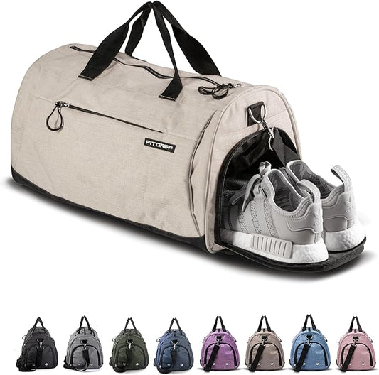 Fitgriff® Gym Bag for Men & Women with Shoe & Wet Compartment - Duffle Bag for Travel, Sports