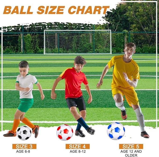 12 Set Christian Charity Donation Supplies Soccer Balls with Pumps and Drawstring Bags Soccer