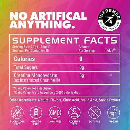 Gains in Bulk Instantized Creatine Monohydrate for Women and Men, Soluble Pre Workout Powder